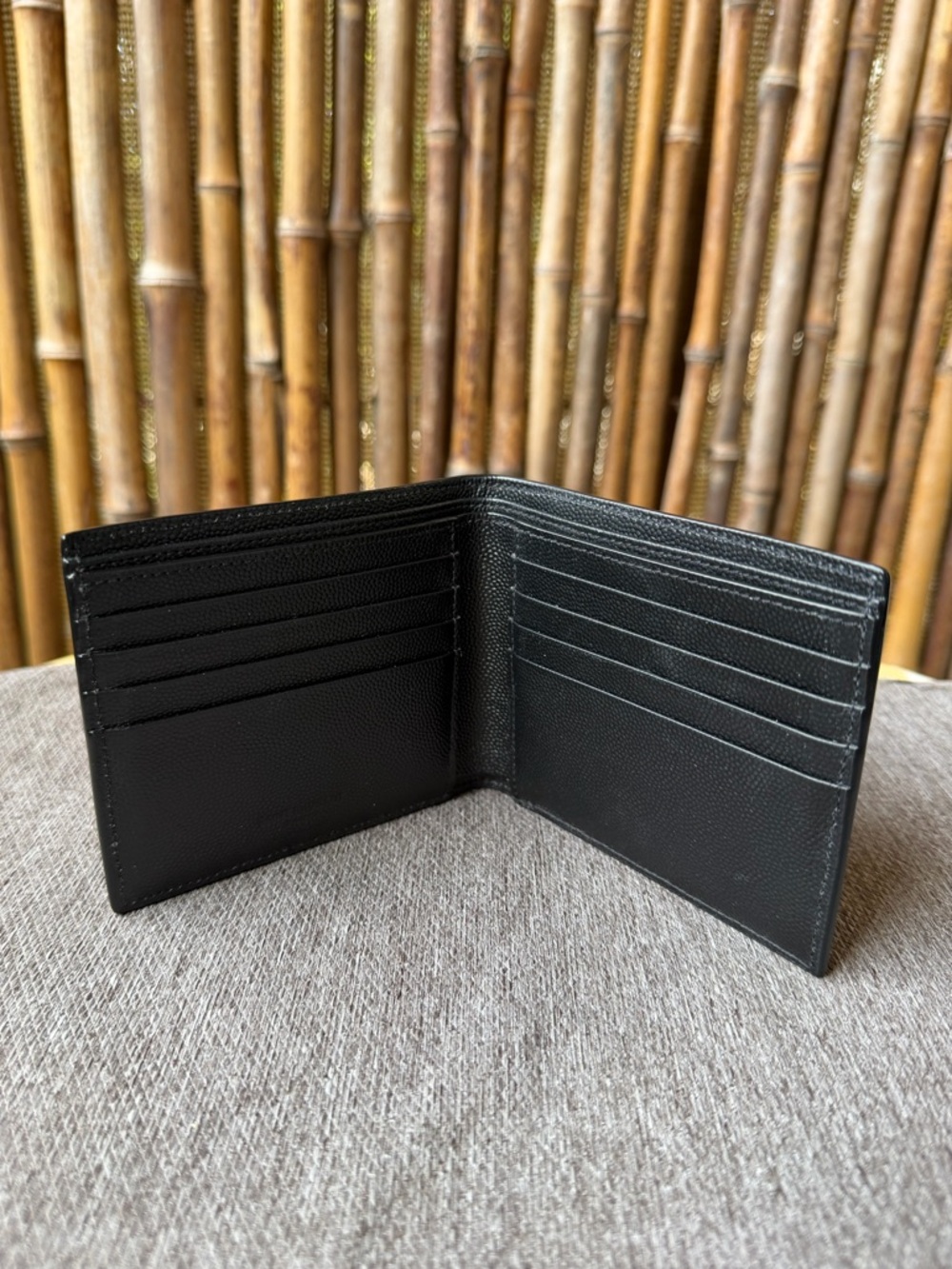 SAINT LAURENT grained leather mens wallet - Picture 4 of 6